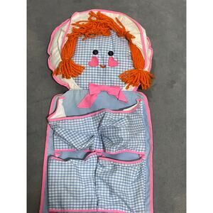 1970s, Rag Doll, Shoe Organizer, Cloth, Wall Hanging, Kids Room ~ 251112-WH 1284